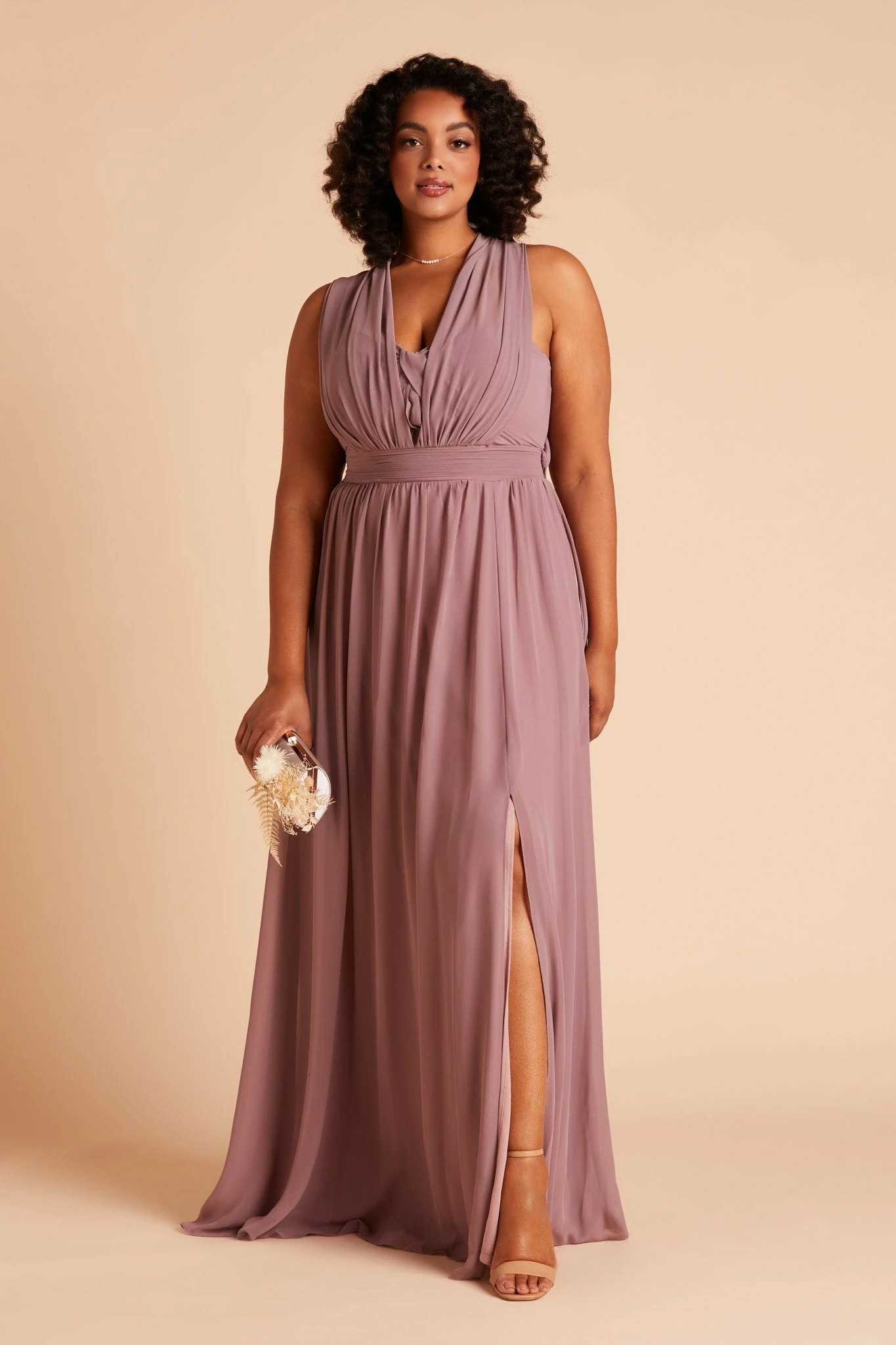 Grace Convertible Dress - Dark Mauve 16 Grace Convertible Dress - Dark Mauve - Image 16