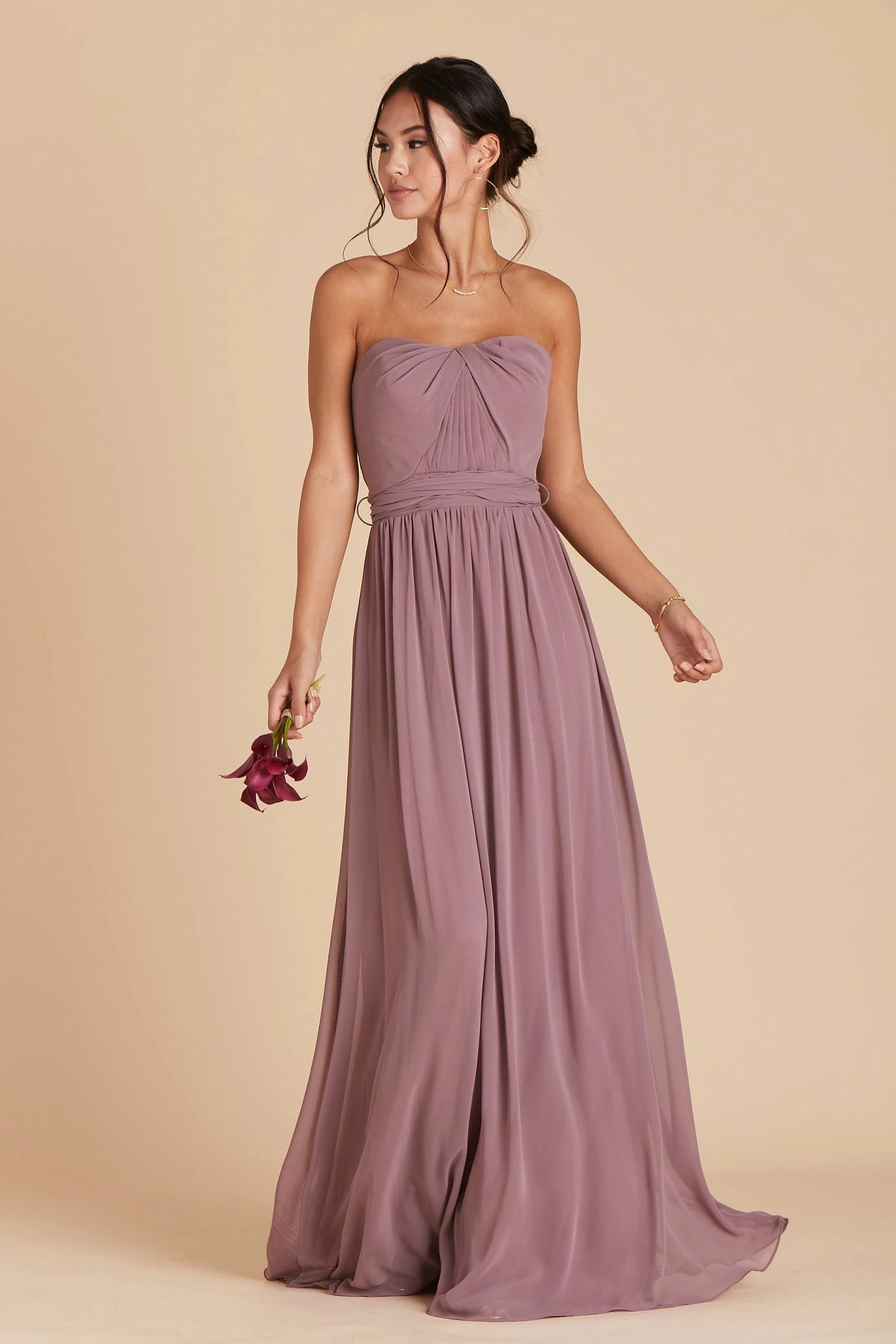 Grace Convertible Dress - Dark Mauve 5 Grace Convertible Dress - Dark Mauve - Image 5