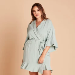 Kenny Ruffle Robe - Sage -US Skirt Sales 2024 0f7443c12ab56e1b9aad92ab6b39c76f