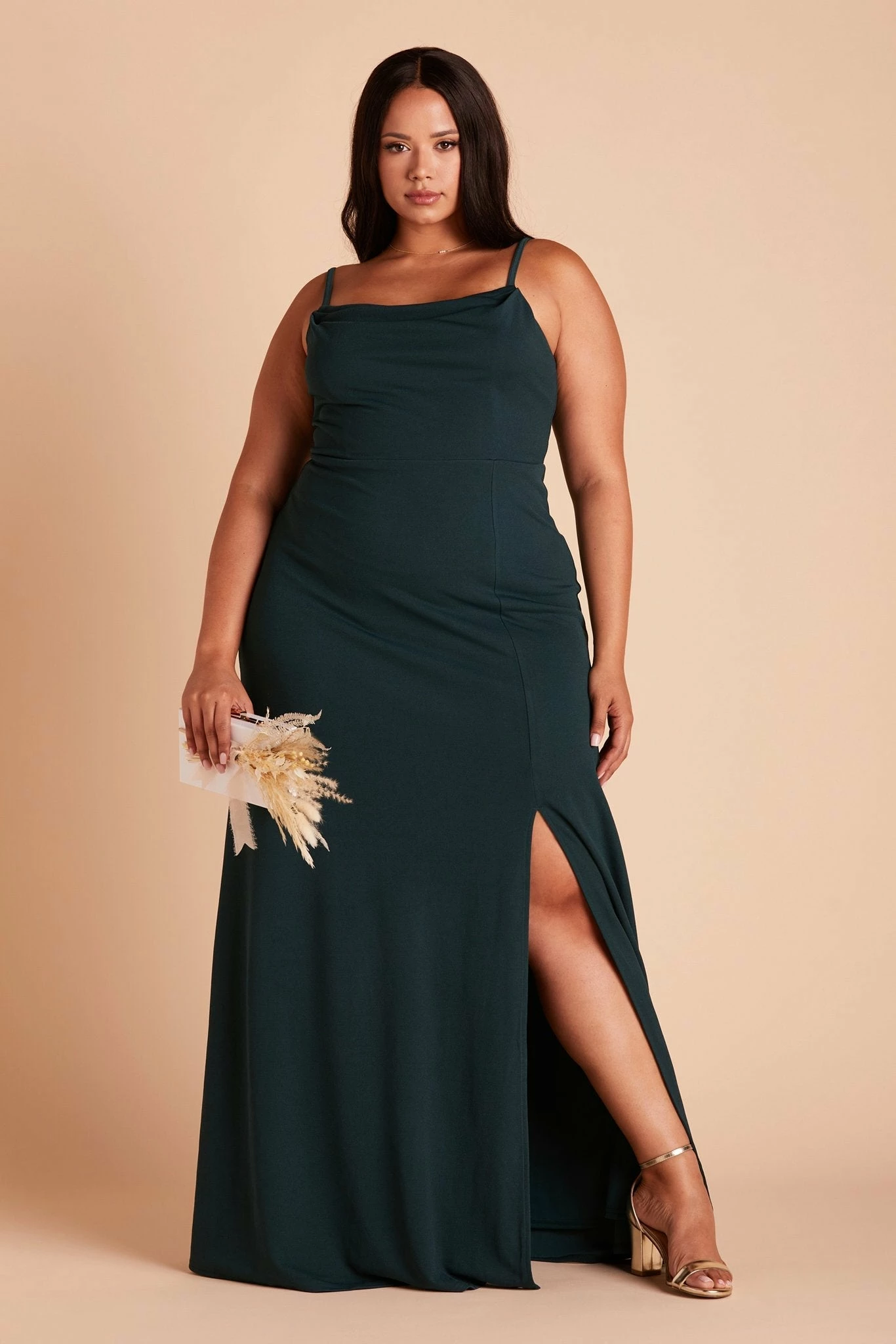 Ash Crepe Dress - Emerald 13 Ash Crepe Dress - Emerald - Image 13