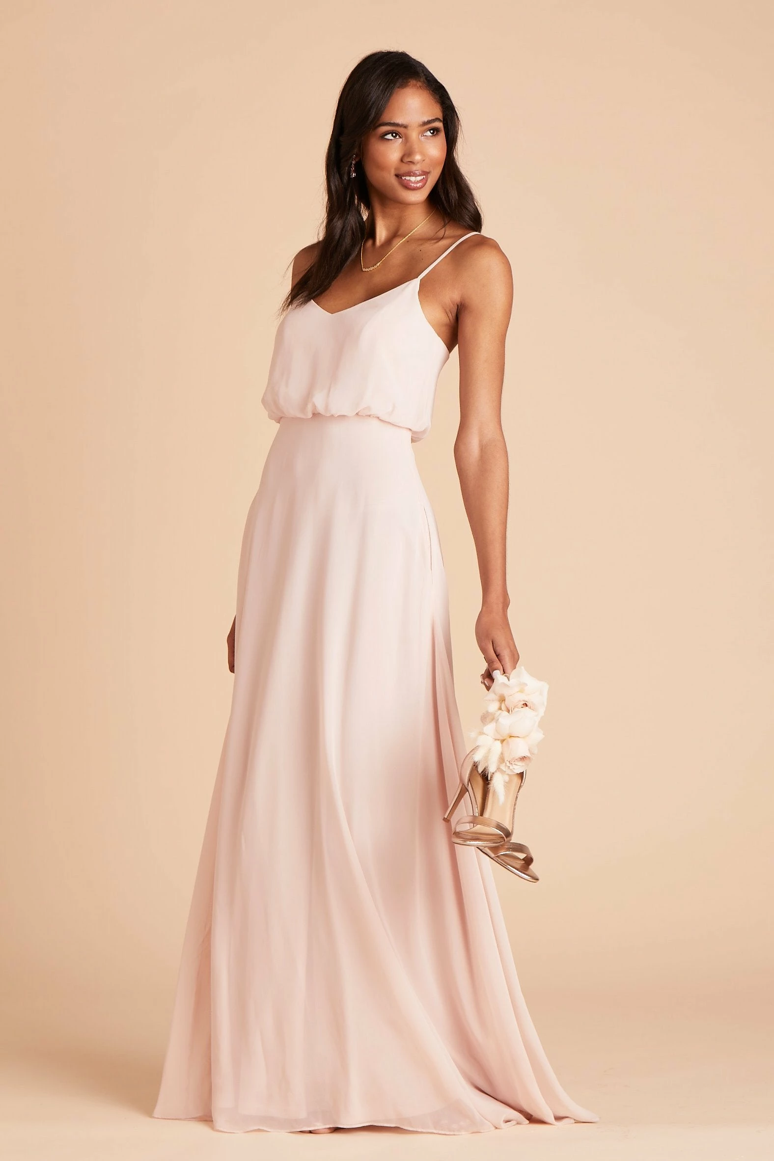 Gwennie Dress - Pale Blush 9 Gwennie Dress - Pale Blush - Image 9