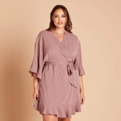 Kenny Ruffle Robe - Dark Mauve -US Skirt Sales 2024 1abfc244abc315fd6c9541c9d311c57b