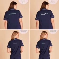 Jonny Pajama Set - Navy 19 Jonny Pajama Set - Navy -US Skirt Sales 2024 2048x2048 PDP personalized Jonny Pjs Navy 01