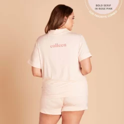 Jonny Pajama Set - Pale Blush -US Skirt Sales 2024 2048x2048 PDP personalized Jonny Pjs palepink curve 02 5d7837ac 4903 48a8 9645 2a03d8f20436
