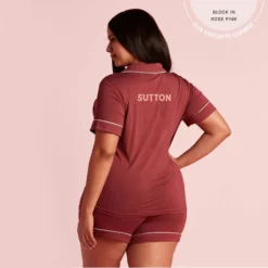 Jonny Pajama Set - Rosewood -US Skirt Sales 2024 2048x2048 PDP personalized JonnyPjs Rosewood curve 02 151f1160 0336 4e67 b47b 59a7b037bf75