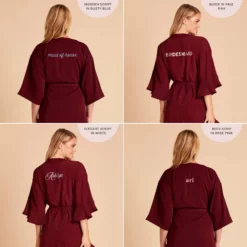 Kenny Ruffle Robe - Cabernet -US Skirt Sales 2024 2048x2048 PDP personalized Kenny Karen Robe Solid Cabernet 01 02b3db50 f0f4 47a6 a7f9 7066285c2a44