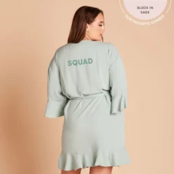 Karen Robe - Sage -US Skirt Sales 2024 2048x2048 PDP personalized Kenny Karen Robe Solid Sage 03