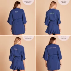 Kenny Ruffle Robe - Slate Blue 20 Kenny Ruffle Robe - Slate Blue -US Skirt Sales 2024 2048x2048 PDP personalized Kenny Karen Robe Solid SlateBlue 01 35717b43 3746 490b 95d7 3072065fbfb3
