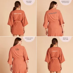 Kenny Ruffle Robe - Terracotta -US Skirt Sales 2024 2048x2048 PDP personalized Kenny Karen Robe Solid Terracotta2048x2048 PDP personalized Kenny Ruffle Robe Terracotta 01