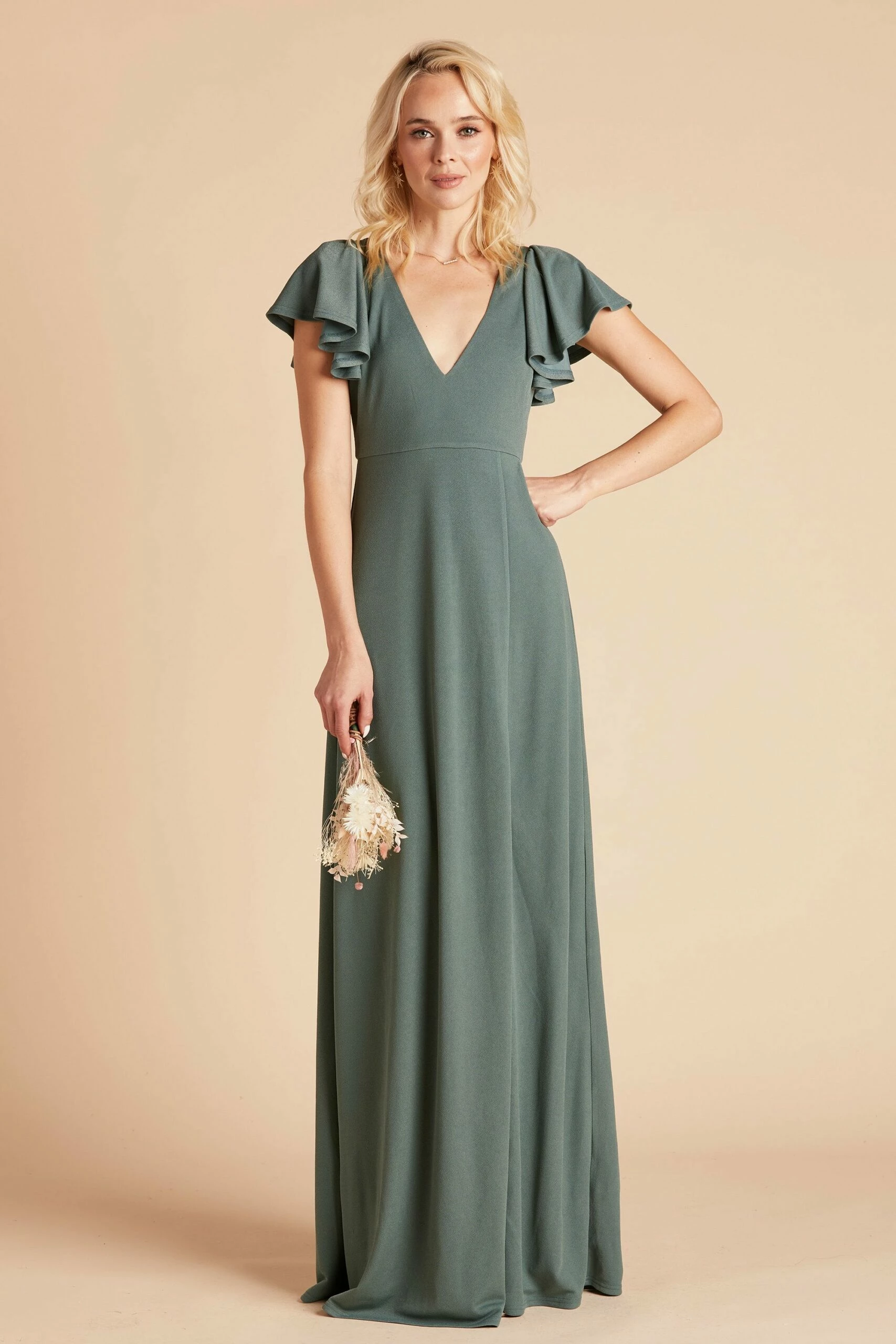 Hannah Crepe Dress - Sea Glass 2 Hannah Crepe Dress - Sea Glass - Image 2