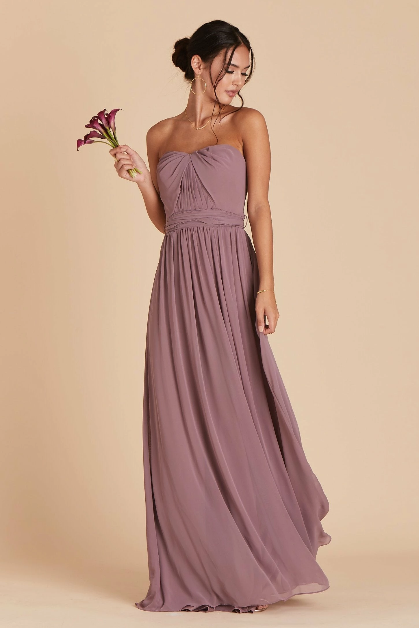 Grace Convertible Dress - Dark Mauve 1 Grace Convertible Dress - Dark Mauve