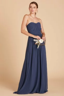 Grace Convertible Dress - Slate Blue -US Skirt Sales 2024 26ec1e8208c78baace996523b1a94e9d