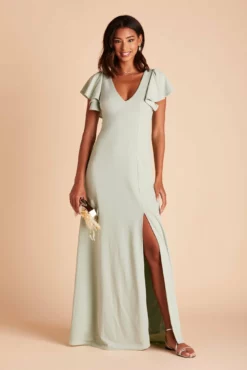 Hannah Crepe Dress - Sage -US Skirt Sales 2024 299bf347e51b6e3fc29c8ef1cafa12db