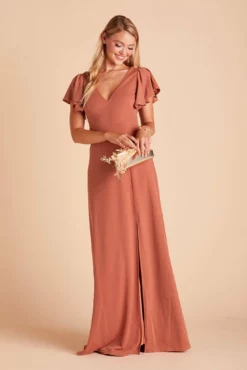 Hannah Crepe Dress - Terracotta -US Skirt Sales 2024 2cdc64f2bb466bf78b3f5672441ac24d