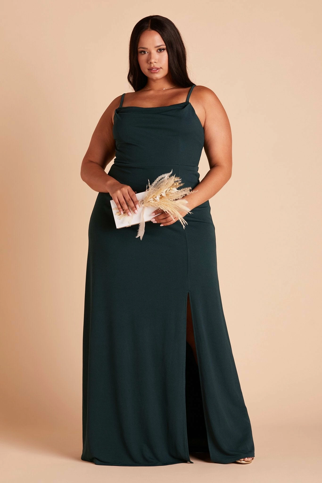 Ash Crepe Dress - Emerald 12 Ash Crepe Dress - Emerald - Image 12