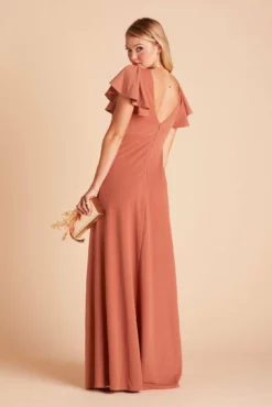 Hannah Crepe Dress - Terracotta -US Skirt Sales 2024 2e84cb0825a74afbcacffa05c233b16a