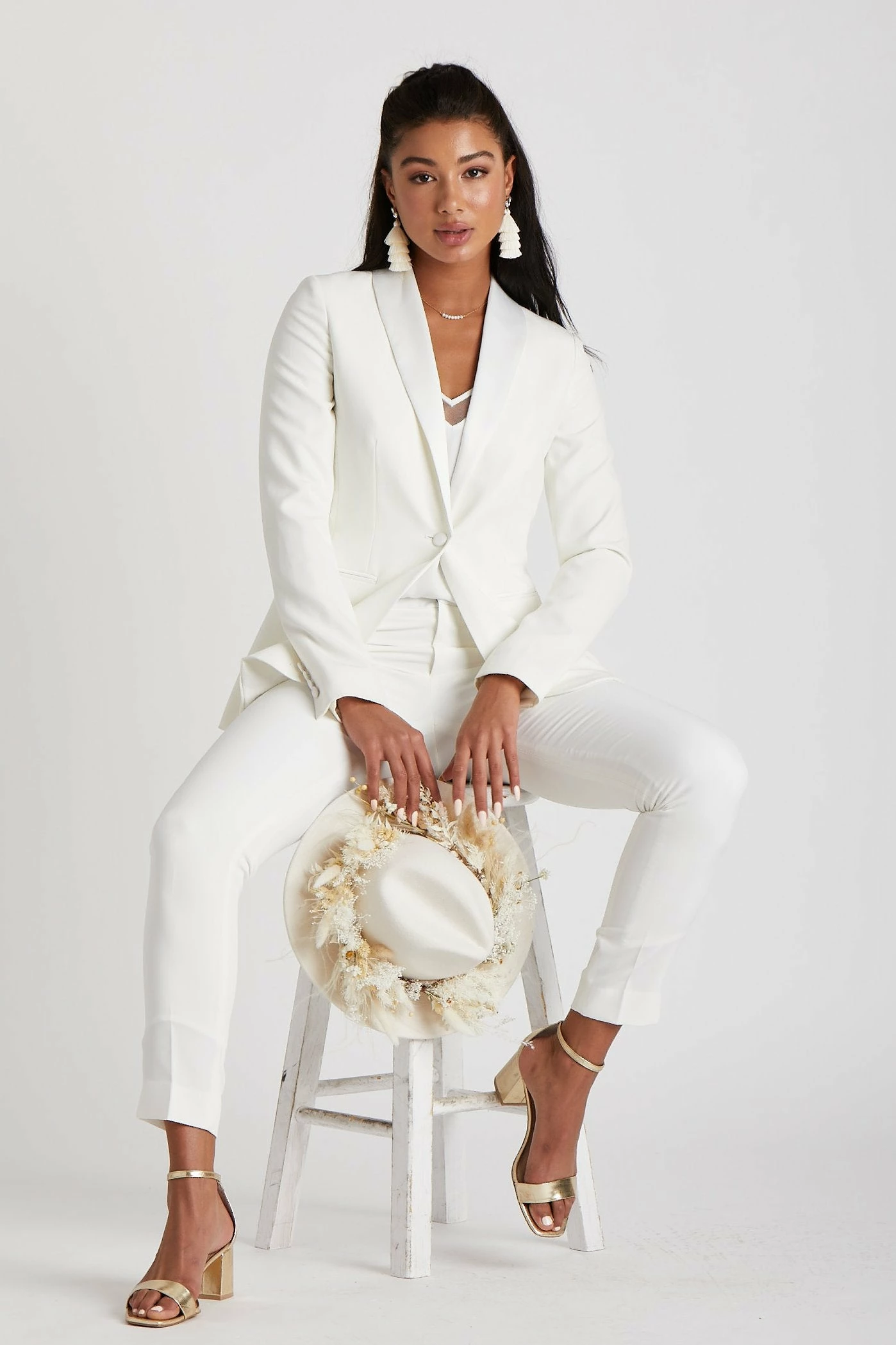 Women's White Tuxedo By SuitShop 7 Women's White Tuxedo By SuitShop - Image 7