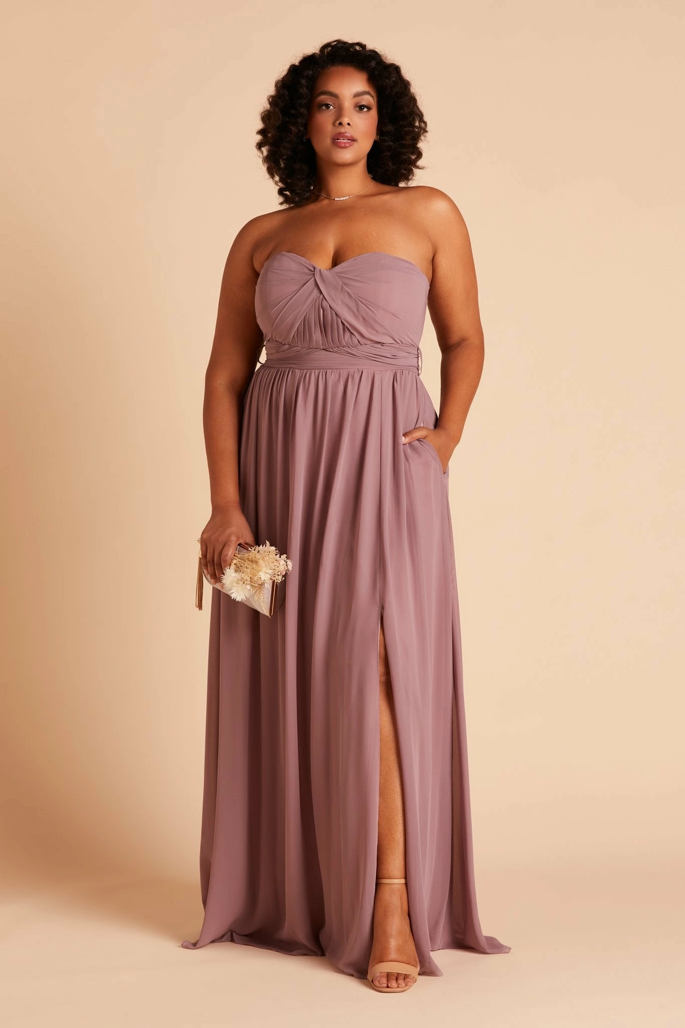 Grace Convertible Dress - Dark Mauve 13 Grace Convertible Dress - Dark Mauve - Image 13