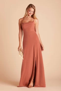 Ash Crepe Dress - Terracotta -US Skirt Sales 2024 3c46613dad38e2bfaa45a767d40f586b