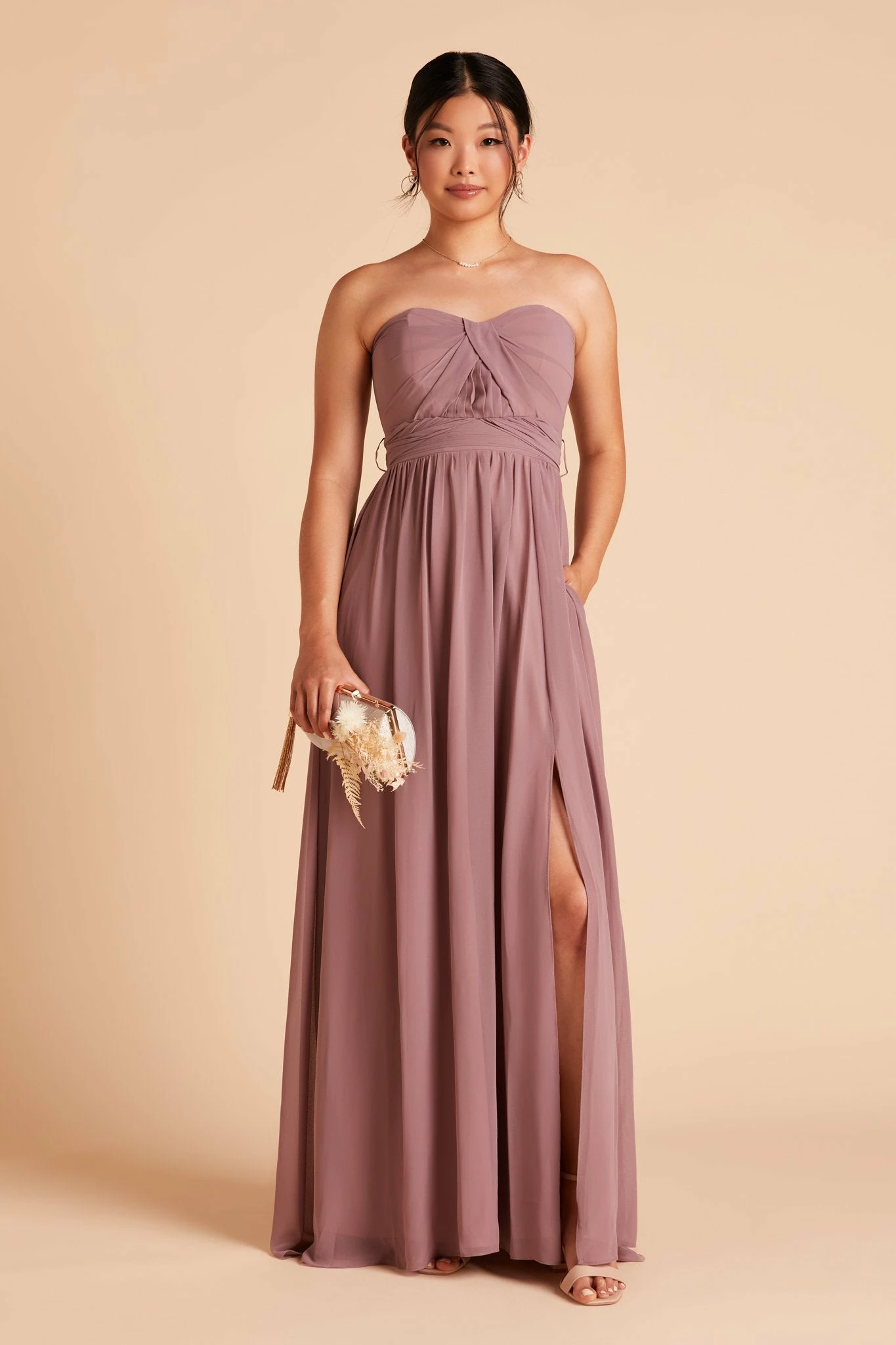 Grace Convertible Dress - Dark Mauve 9 Grace Convertible Dress - Dark Mauve - Image 9