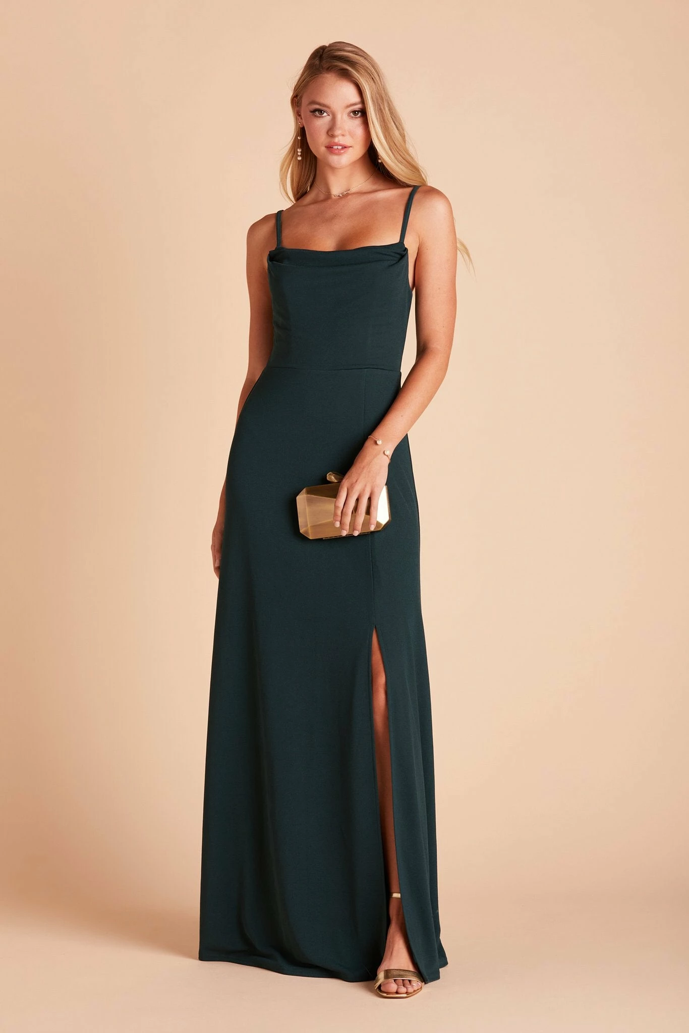 Ash Crepe Dress - Emerald 5 Ash Crepe Dress - Emerald - Image 5