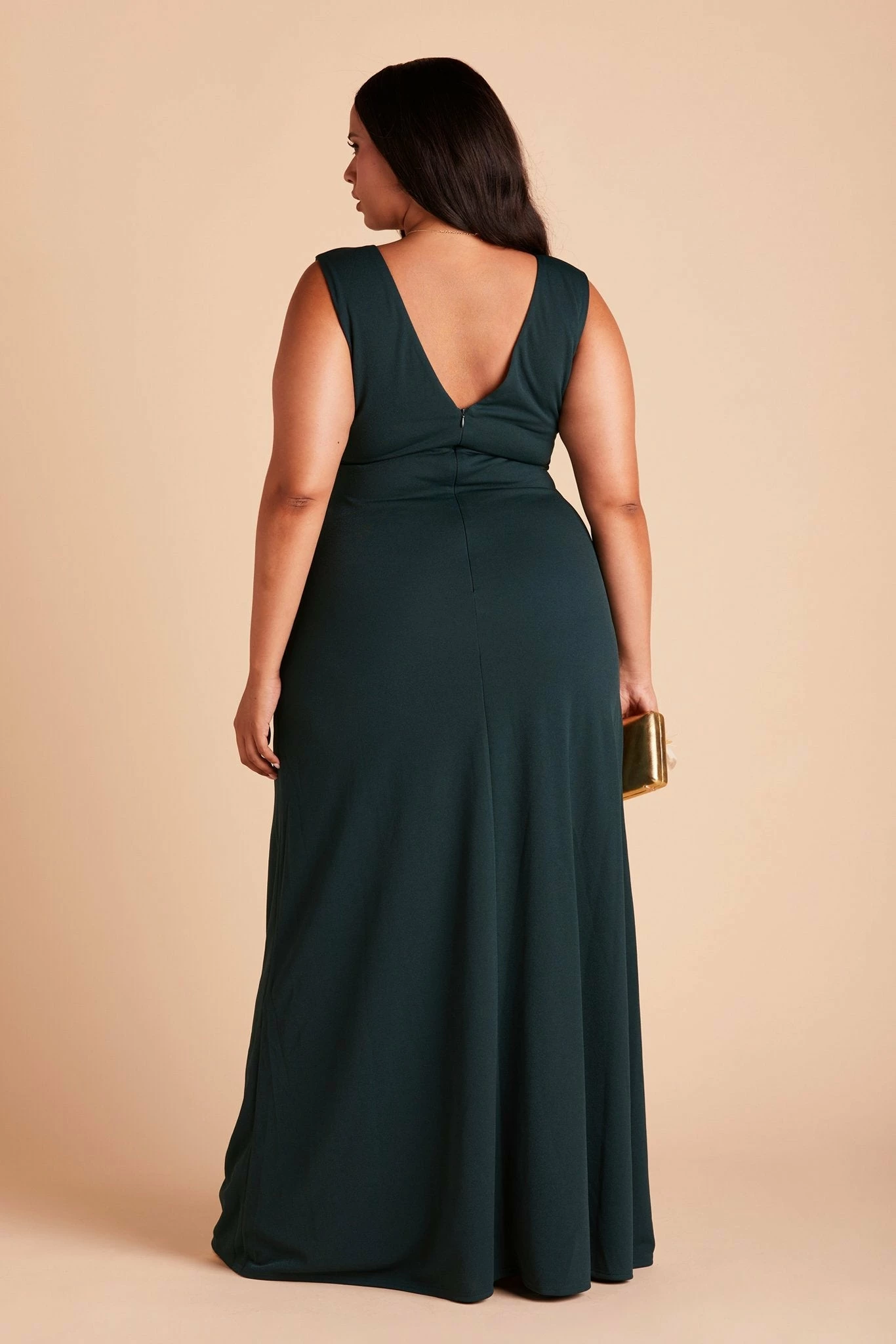 Shamin Crepe Dress - Emerald 14 Shamin Crepe Dress - Emerald - Image 14
