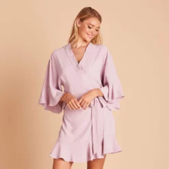 Kenny Ruffle Robe - Lavender -US Skirt Sales 2024 661e8c2ca18ae9fe83aa0b6b94fa3732