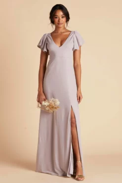 Hannah Crepe Dress - Lilac