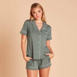 Jonny Pajama Set - Sea Glass -US Skirt Sales 2024 6ecd6154ddf8bec514c8b7d10cd31db7