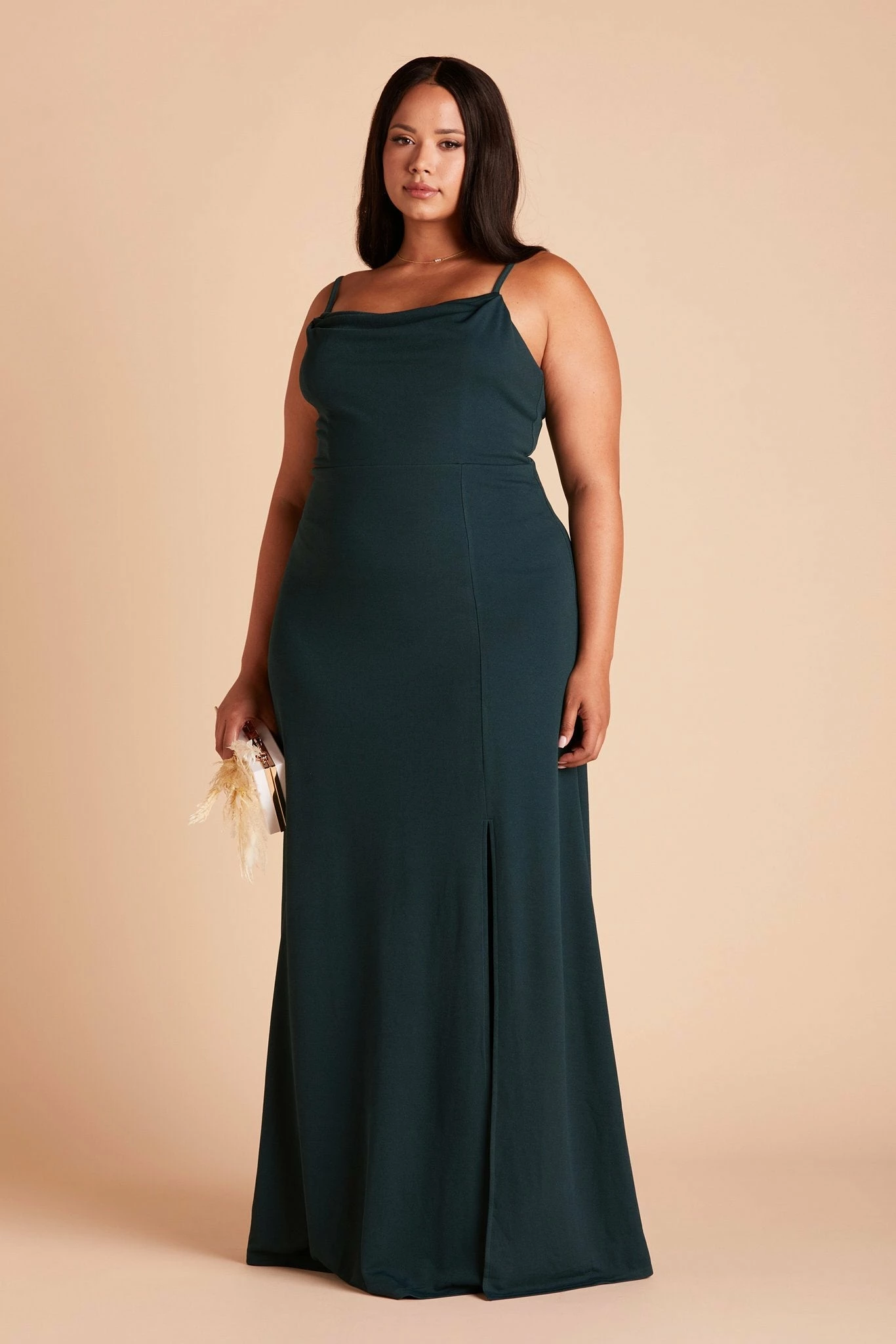 Ash Crepe Dress - Emerald 11 Ash Crepe Dress - Emerald - Image 11