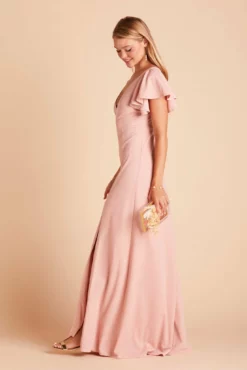 Hannah Crepe Dress - Dusty Rose -US Skirt Sales 2024 779eeadc4670998d4a5169b72fc12039