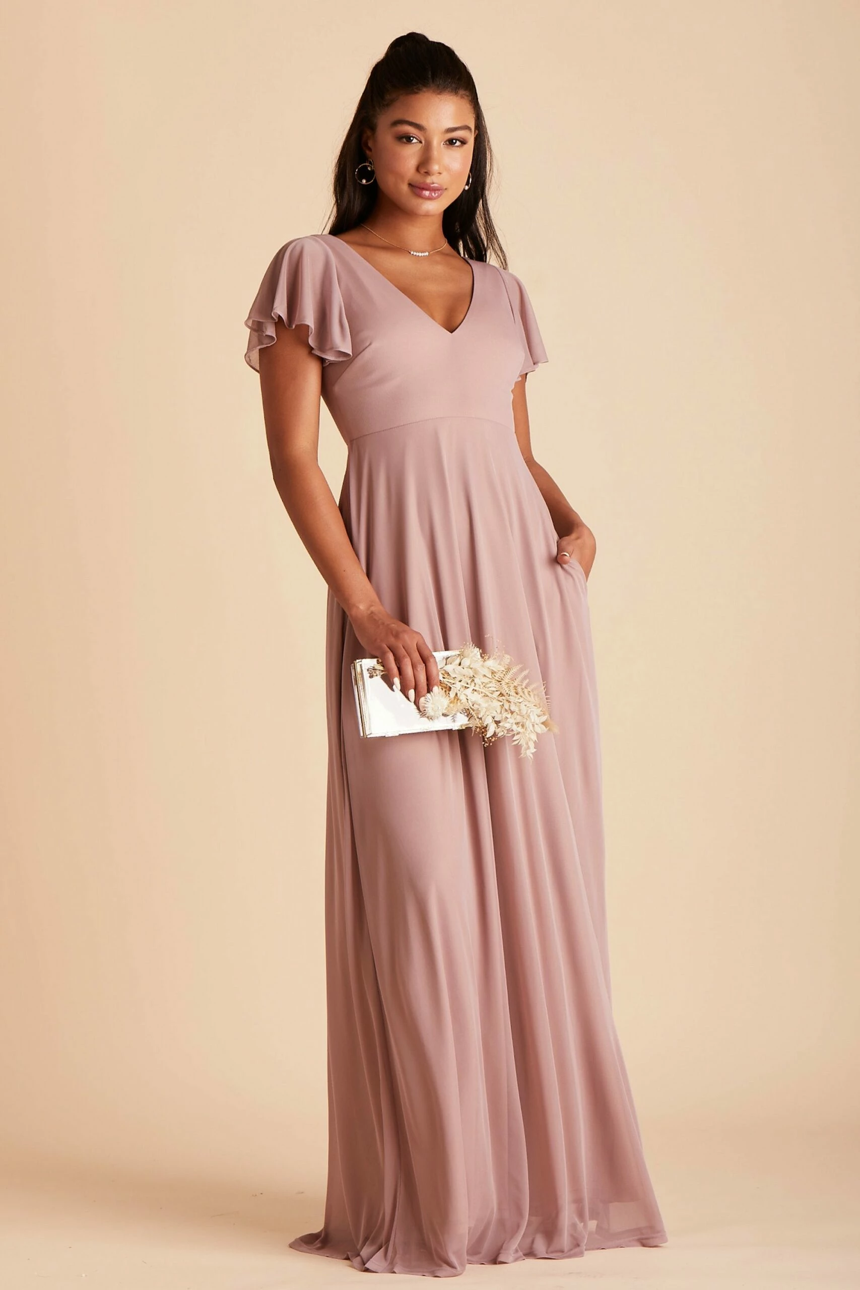 Hannah Dress - Mauve 5 Hannah Dress - Mauve - Image 5