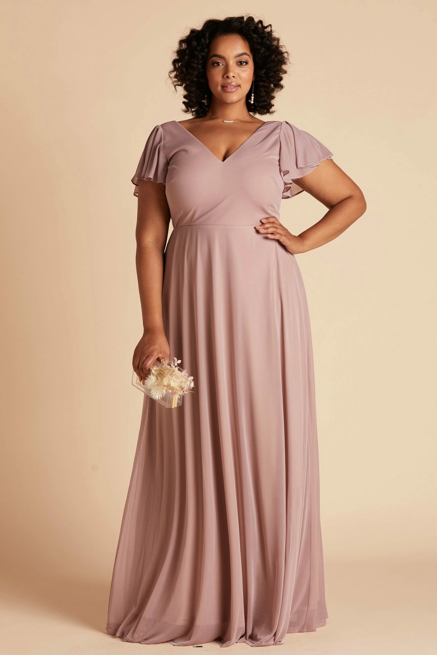 Hannah Dress - Mauve 10 Hannah Dress - Mauve - Image 10