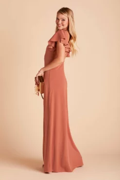 Hannah Crepe Dress - Terracotta -US Skirt Sales 2024 794457617d2fbc150060cb3bd88eb9e9