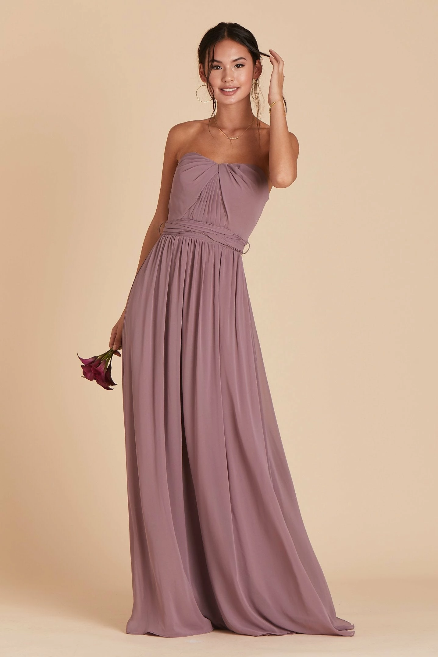 Grace Convertible Dress - Dark Mauve 4 Grace Convertible Dress - Dark Mauve - Image 4