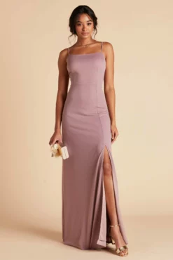 Benny Crepe Dress - Dark Mauve