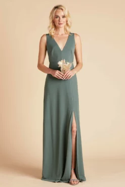 Shamin Crepe Dress - Sea Glass