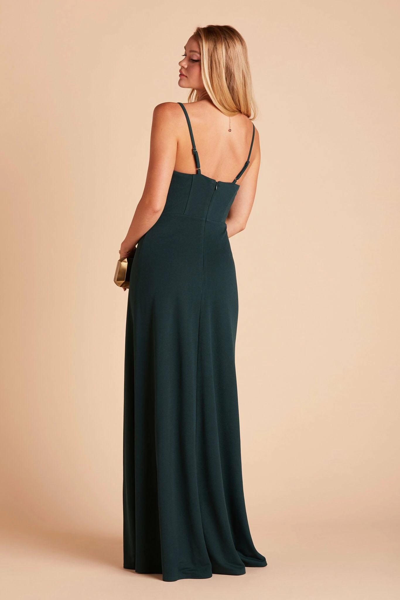 Ash Crepe Dress - Emerald 10 Ash Crepe Dress - Emerald - Image 10