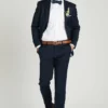 Navy Blue Suit By SuitShop