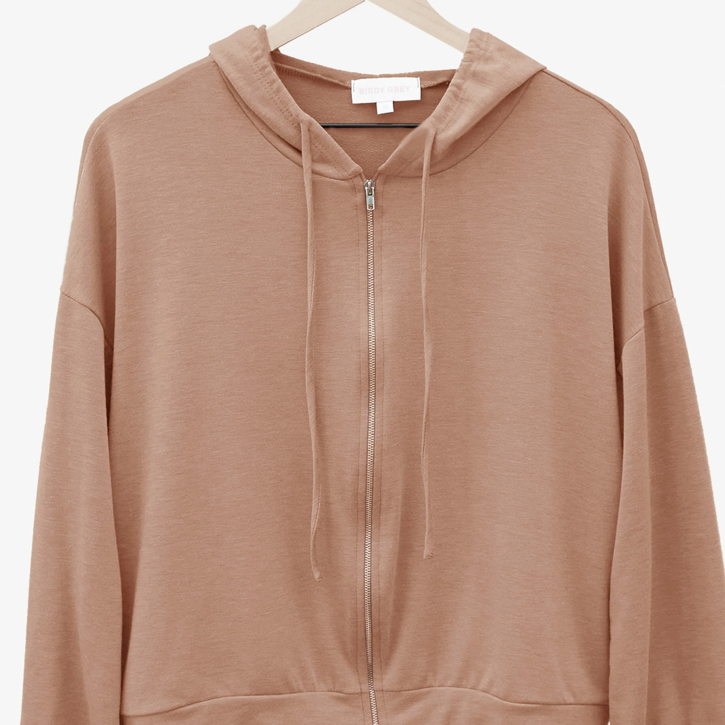 Zip Up Hoodie - Cocoa - Image 10