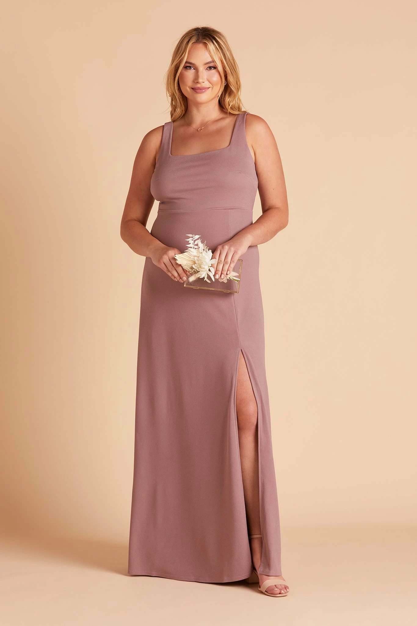 Alex Convertible Dress - Dark Mauve 2 Alex Convertible Dress - Dark Mauve - Image 2