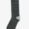 Striped Groomsmen Socks By No Cold Feet - Black
