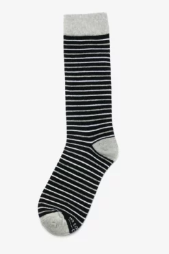 Striped Groomsmen Socks By No Cold Feet - Black