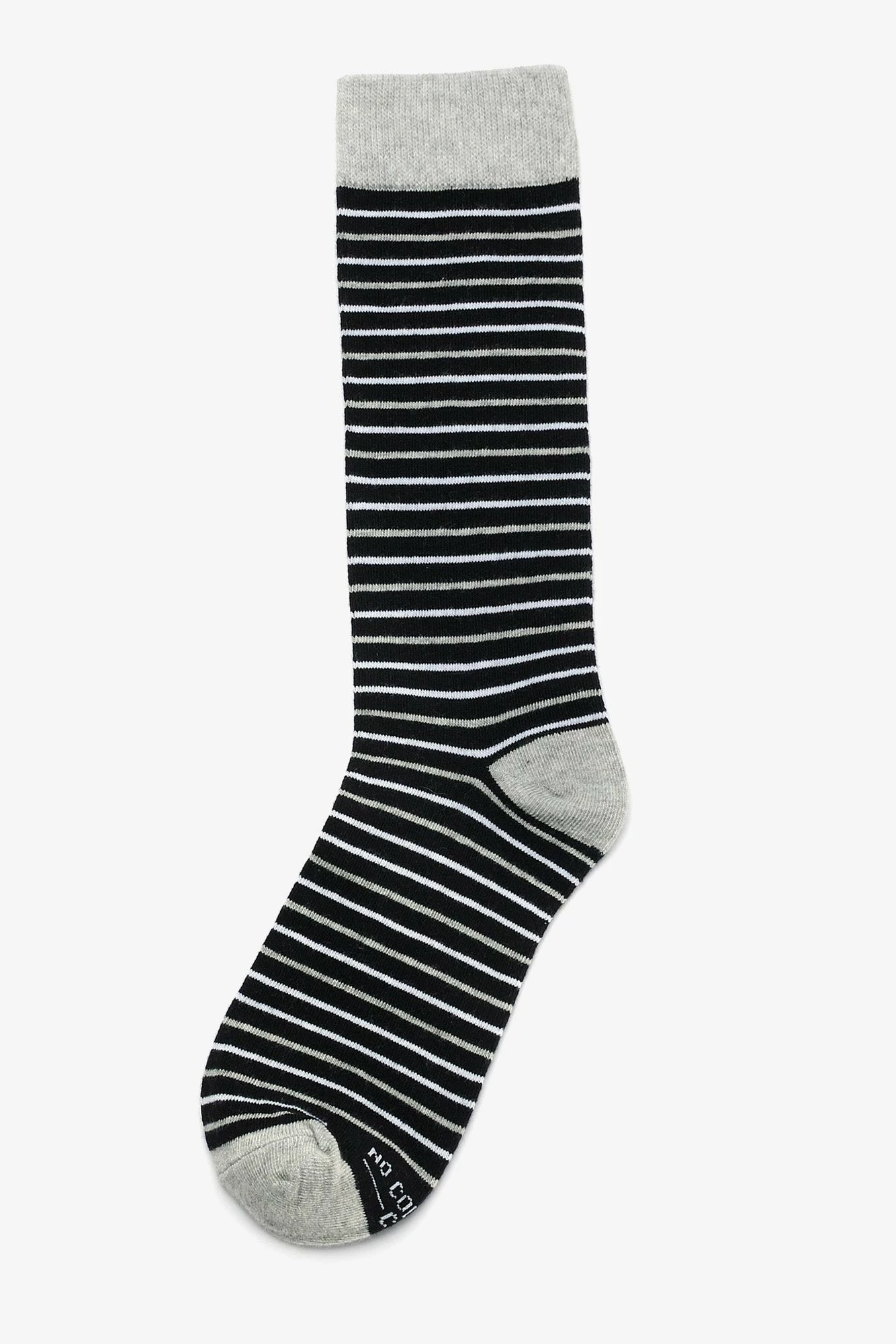 Striped Groomsmen Socks By No Cold Feet - Black 1 Striped Groomsmen Socks By No Cold Feet - Black