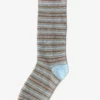 Striped Groomsmen Socks By No Cold Feet - Light Blue