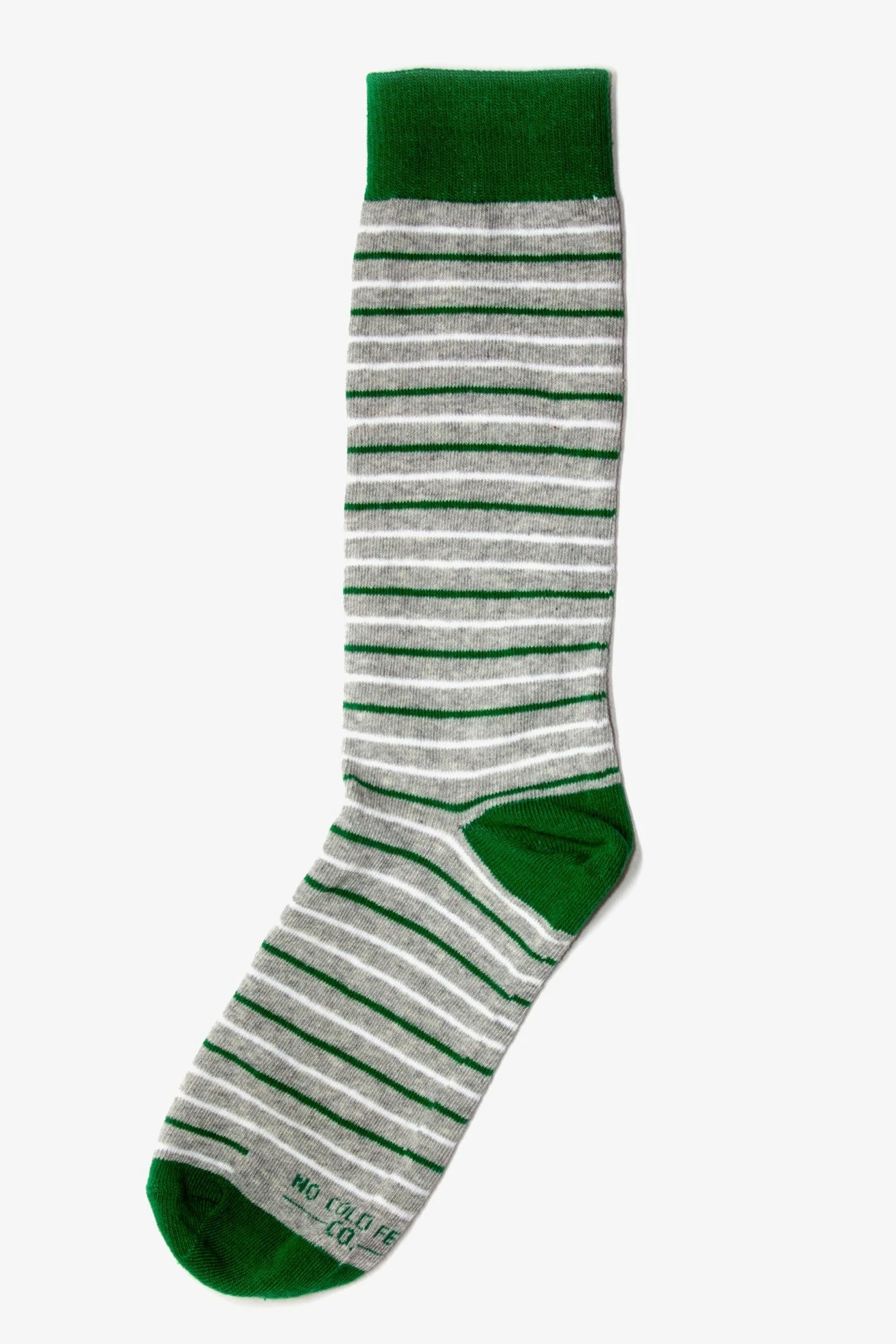 Striped Groomsmen Socks By No Cold Feet - Green 1 Striped Groomsmen Socks By No Cold Feet - Green