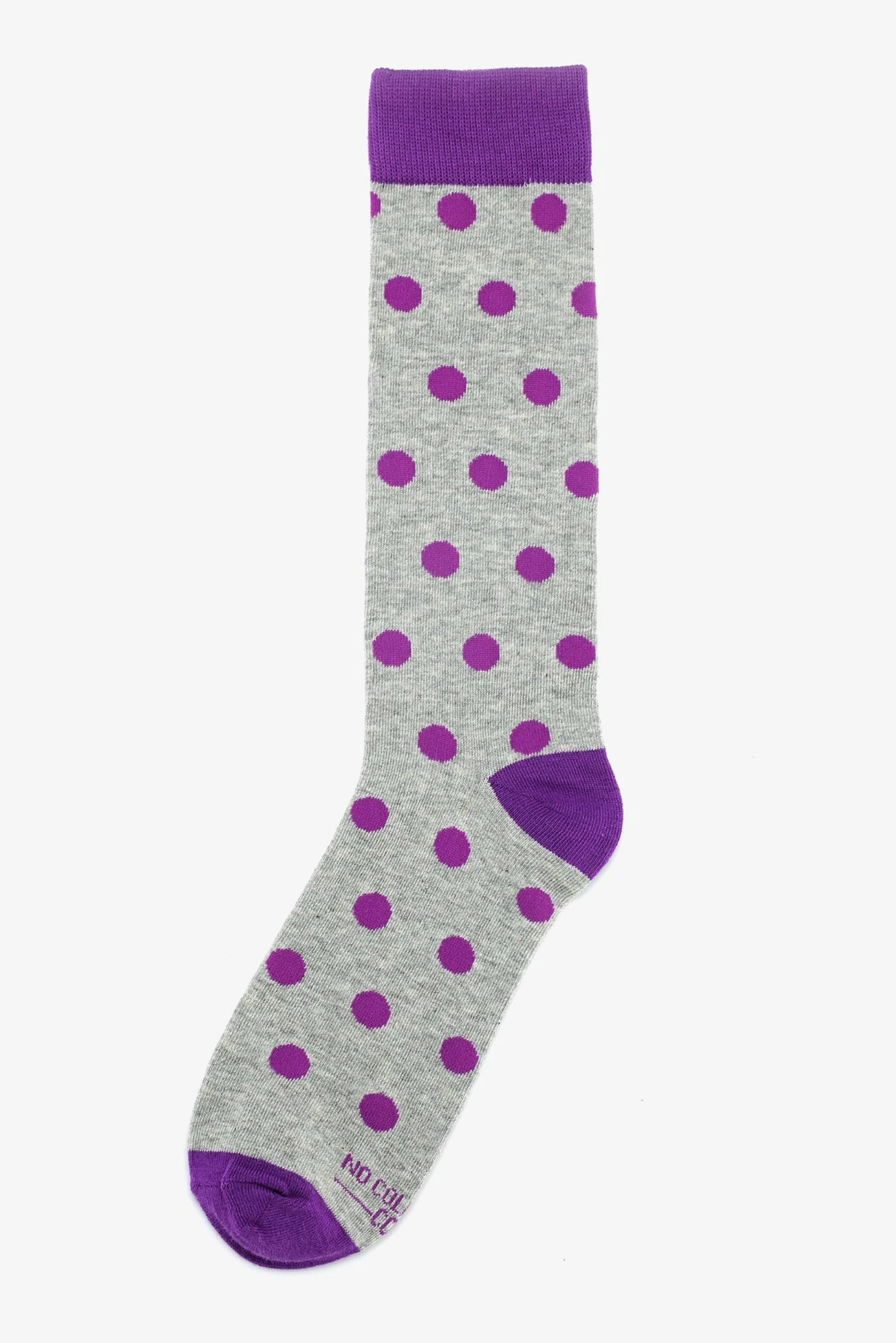 Polka Dot Groomsmen Socks By No Cold Feet - Purple 1 Polka Dot Groomsmen Socks By No Cold Feet - Purple
