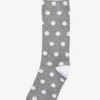 Polka Dot Groomsmen Socks By No Cold Feet - Grey