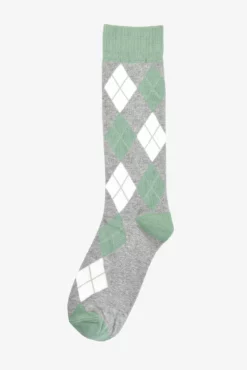 Argyle Groomsmen Socks By No Cold Feet - Green