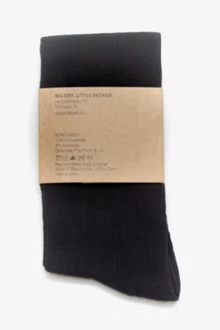 Solid Groomsmen Socks By No Cold Feet - Black -US Skirt Sales 2024 BIRDY GREY NO COLD FEET SOCKS SOLID BLACK 04